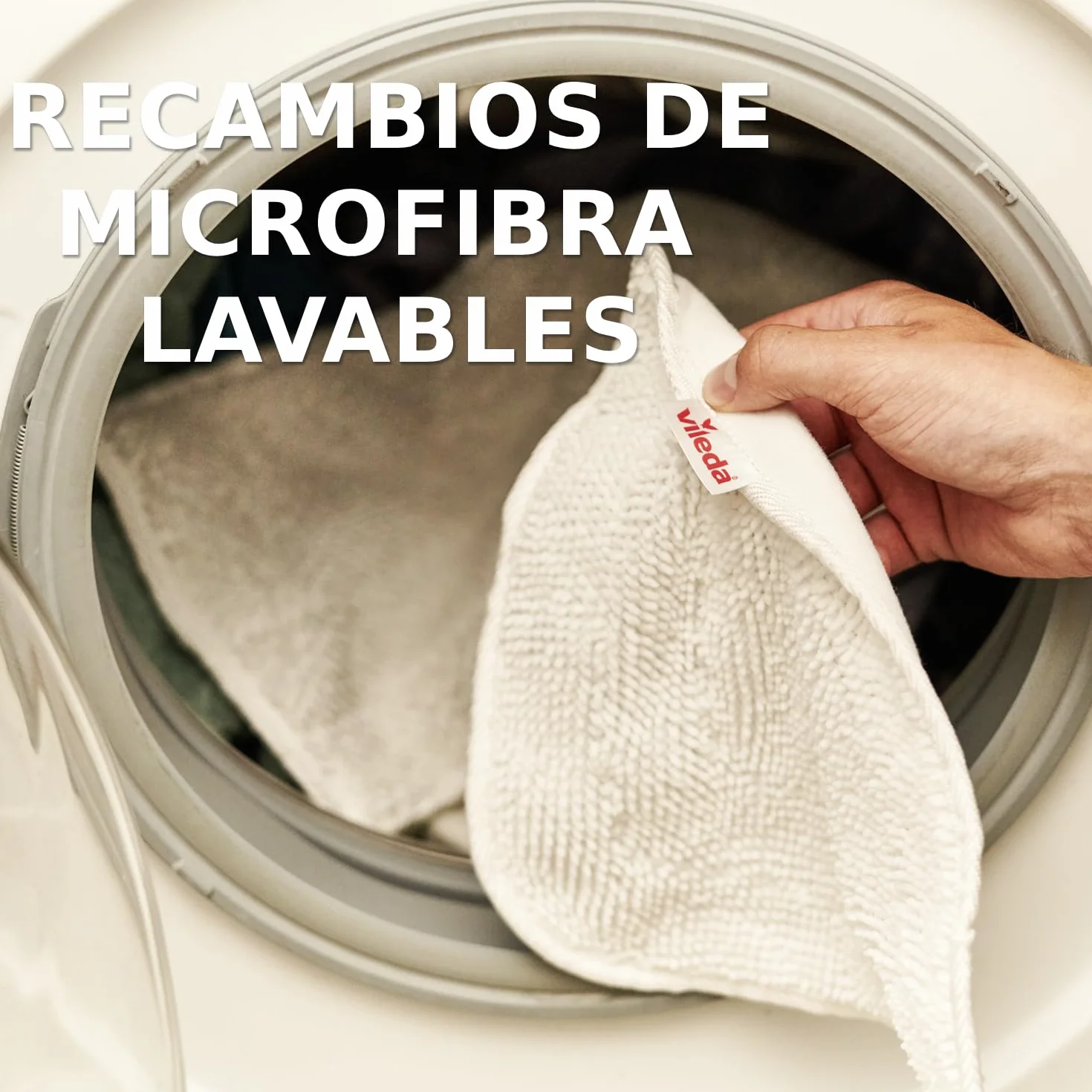 Vileda Steam PLUS mopa a vapor limpieza higiénica elimina 99,9% bacterias virus suelos