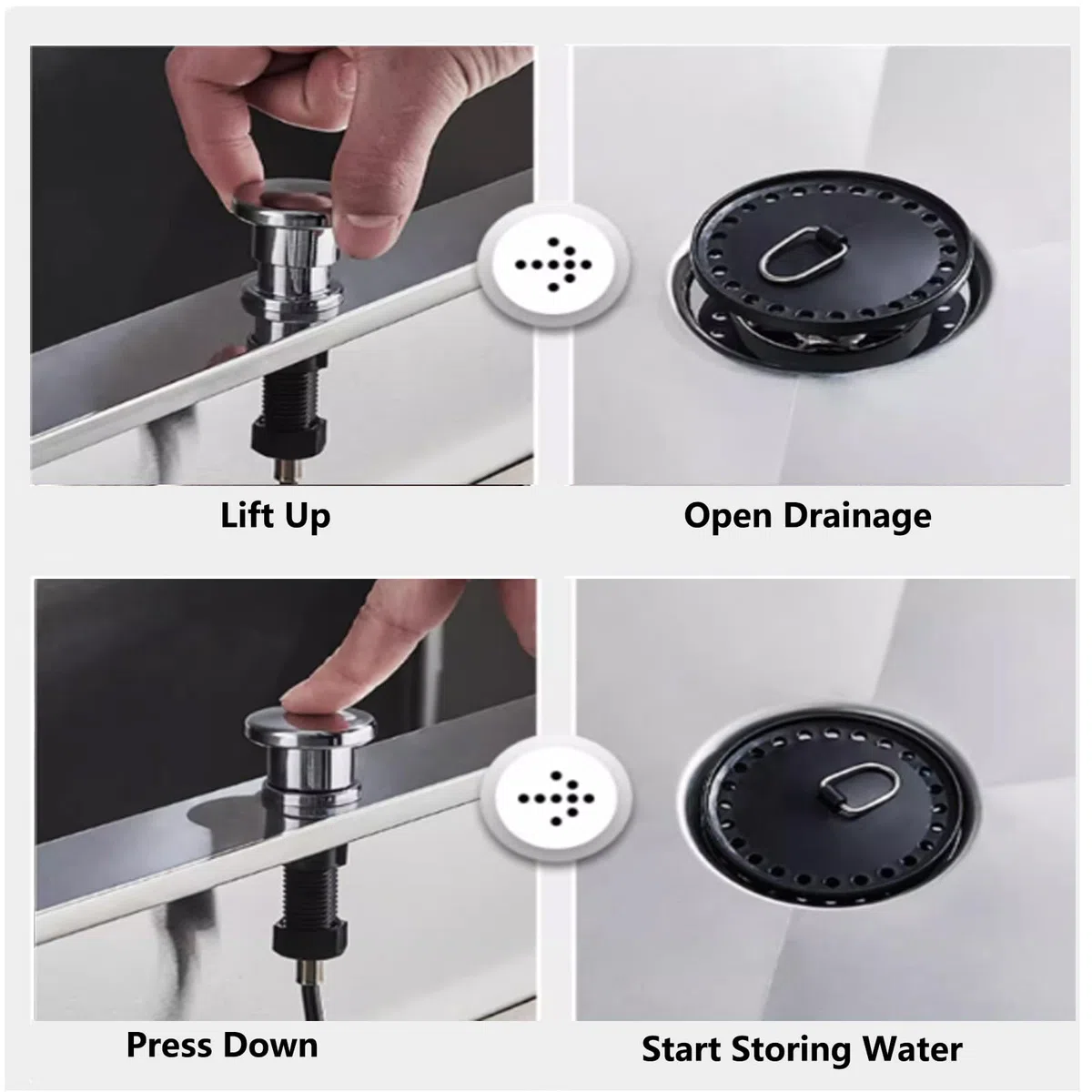 Fregadero móvil con ruedas, fregadero de lavandería con ruedas, organizador de limpieza de acero inoxidable para garaje, cubo de fregona grande