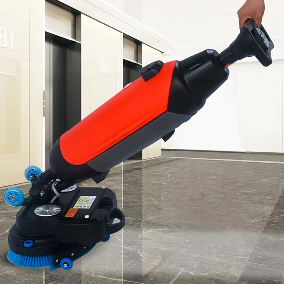 Fregadora Aspiradora Industrial 36V 18" 13000 pies²/h para Almacenes y Fábricas