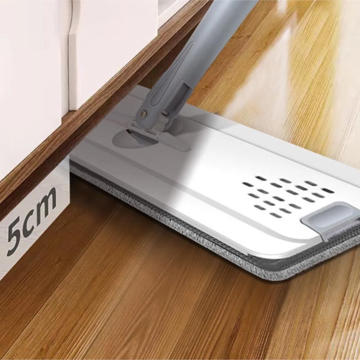 Fregona Mopa Juego De Trapeadores Herramientas De Limpieza Limpiador De Pisos Trapeadores con Balde Trapeador Plano para Cocina Mopas De Limpieza Suelos(White)