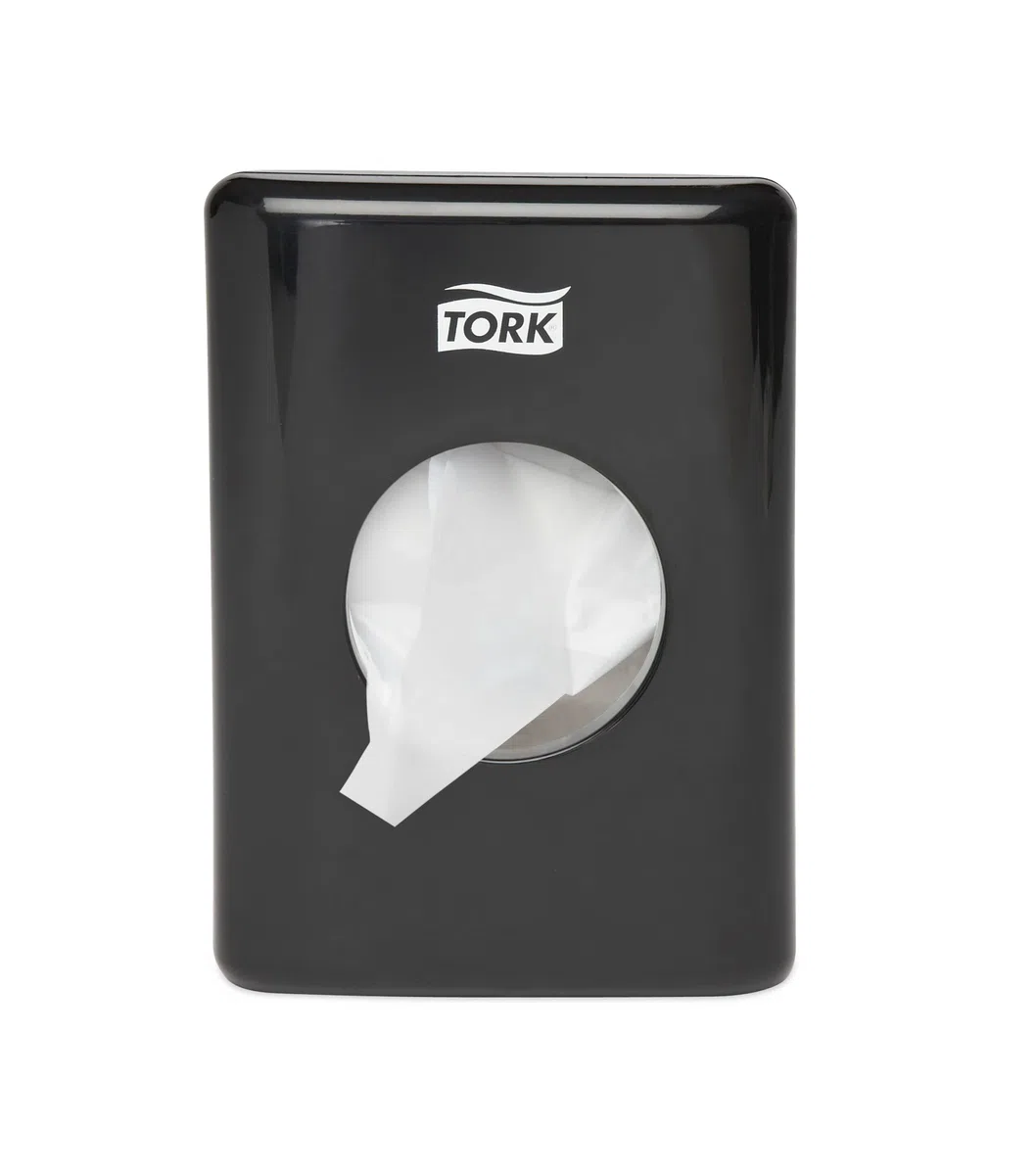 Tork 566008 Dispensador de bolsas higiénicas para el aseo / Elevation Design / Compatible con el sistema B5 / Negro