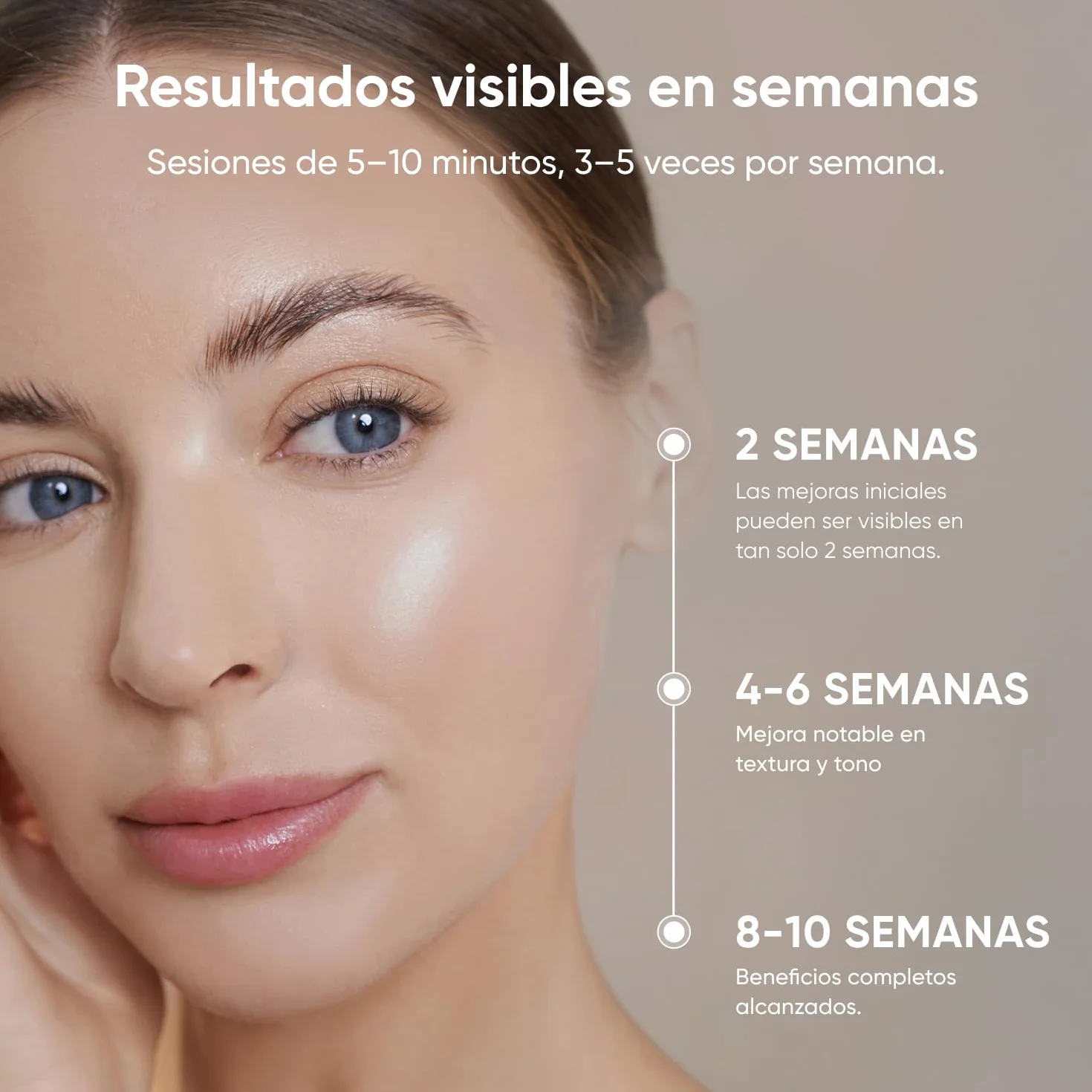Nanoleaf Máscara LED Facial Terapia 7 Modos Luz Roja NIR Silicona Suave Fototerapia Recargable