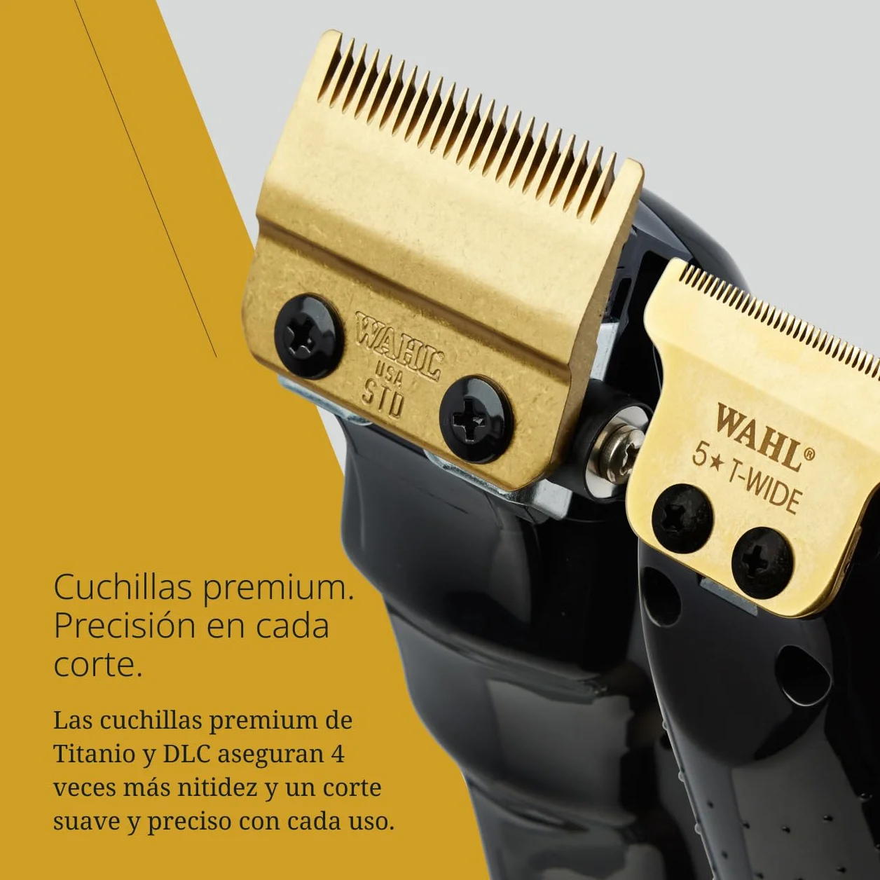 Wahl Cordless Barber Combo - Black Magic Clip & Detailer Li, Cuchillas de Titanio, 100 Minutos de Autonomía