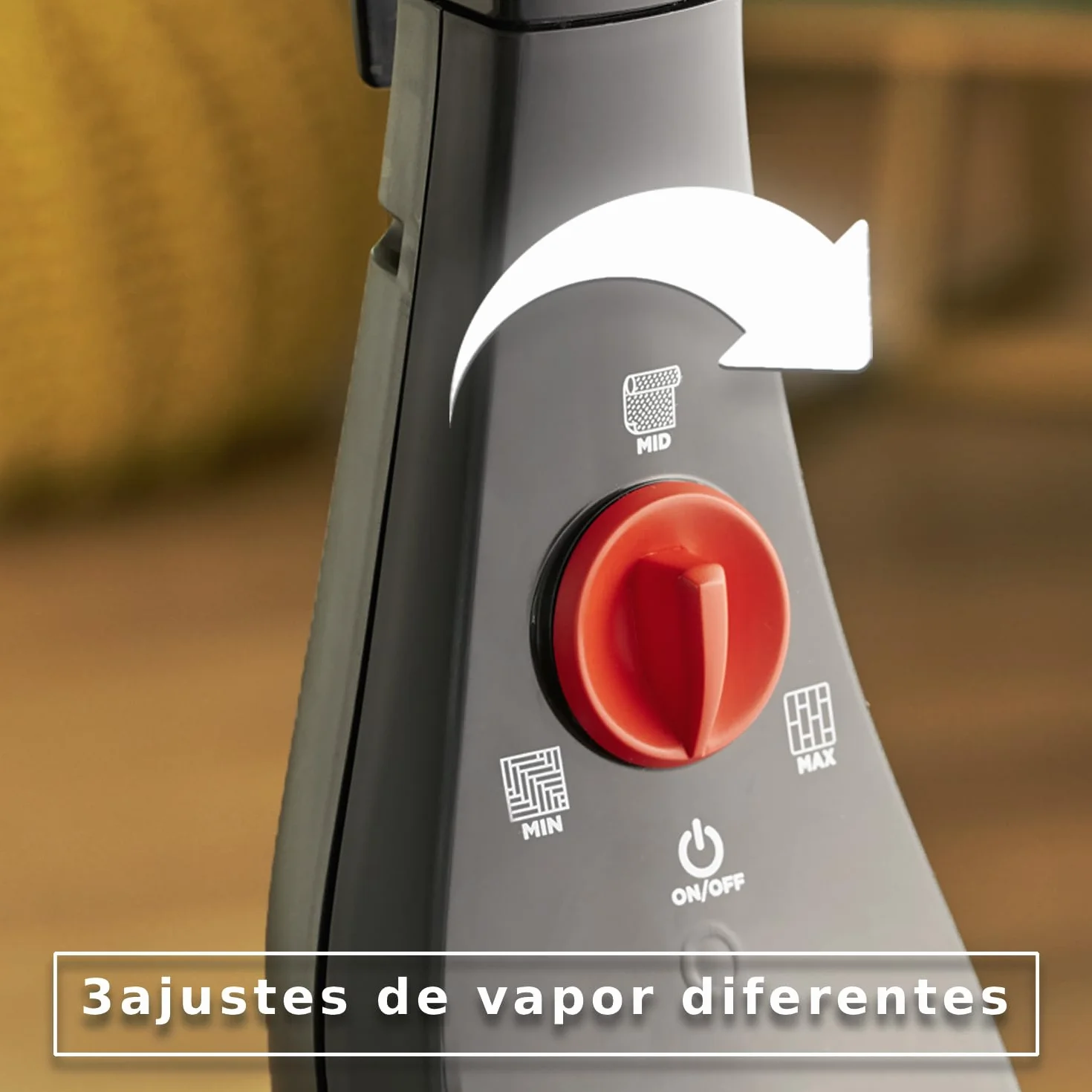 Vileda Steam PLUS mopa a vapor limpieza higiénica elimina 99,9% bacterias virus suelos