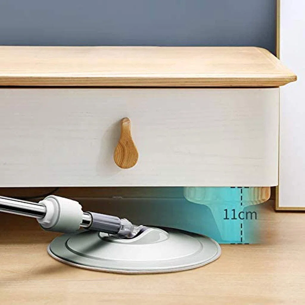 fregona, Sistema de Limpieza Pisos con trapeador Giratorio y balde 2 Cabezales Microfibra Trapeador Piso Piso Madera Dura