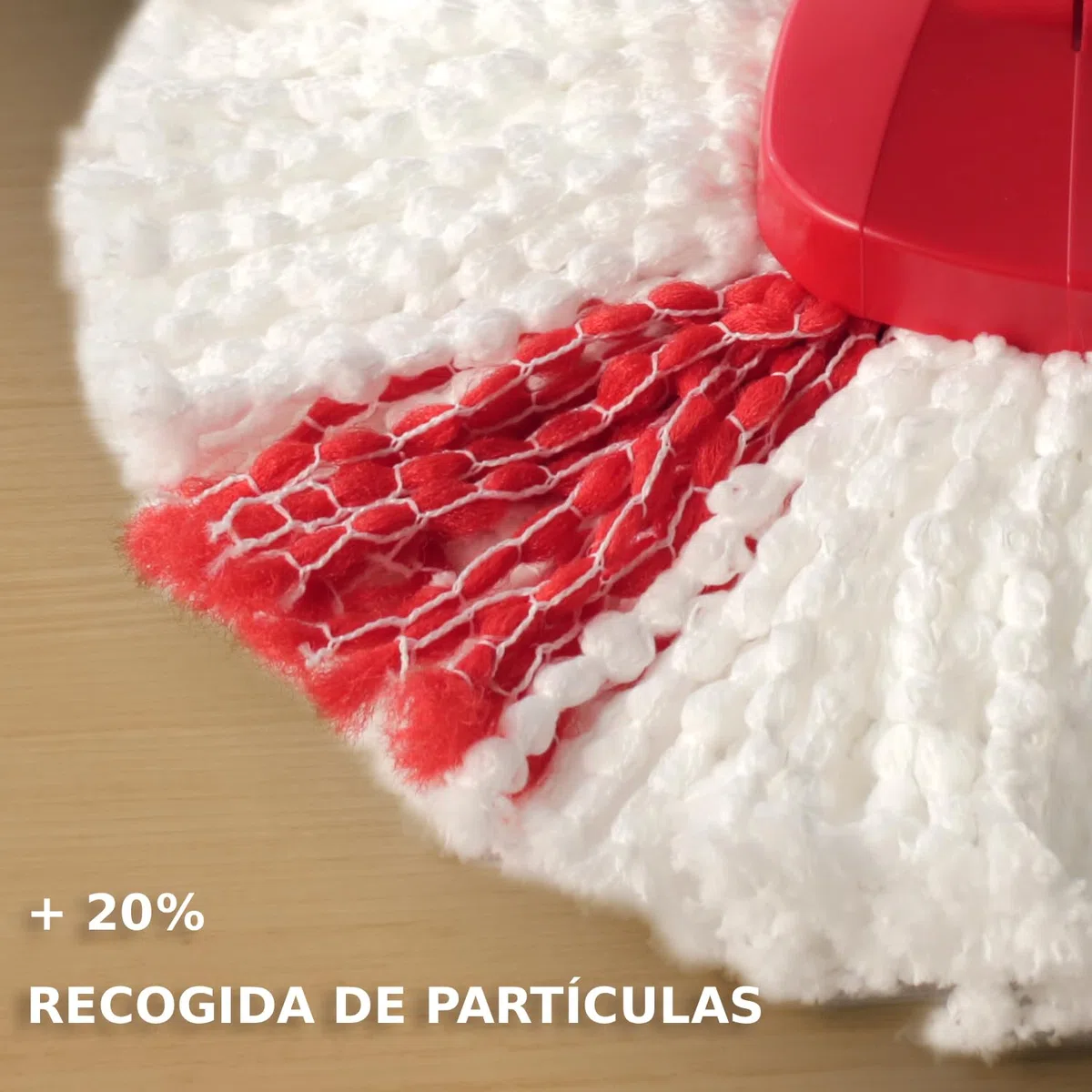 Vileda Turbo, Set de fregona con Cubo y Pedal, Palo telescópico 85-123 cm, escurrido Giratorio, Recambio Microfibra 2 en 1, Gris y Rojo