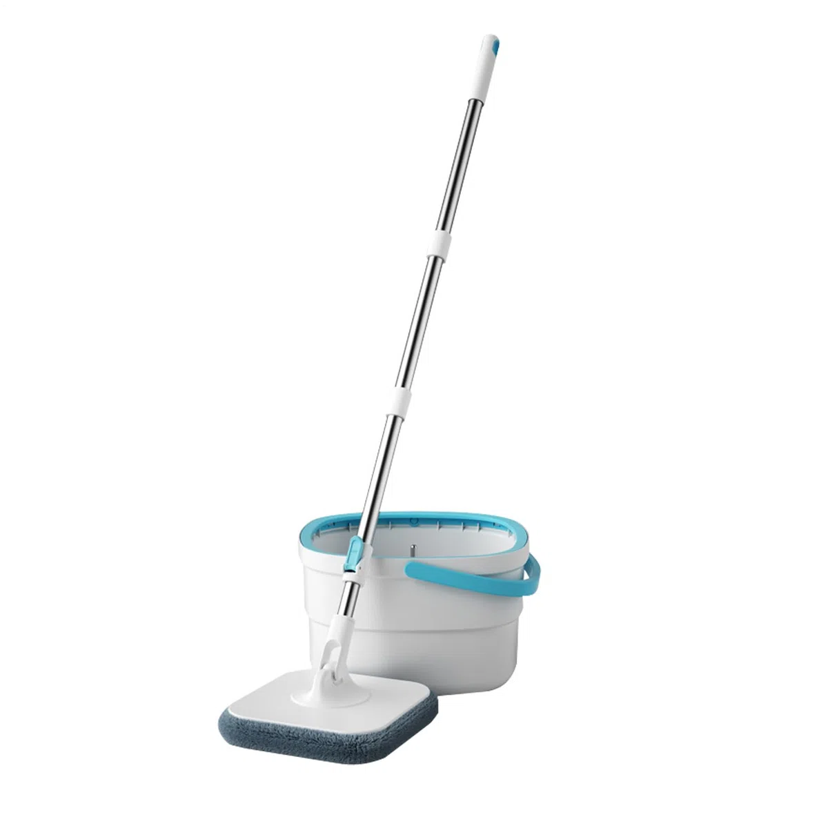 Fregona Y Cubo Utensilios De Limpieza del Hogar para Suelos | Fregona y Cubo con Lavado Sin Manos Para Suelos de Madera, Dormitorio, Baño, Estudio,