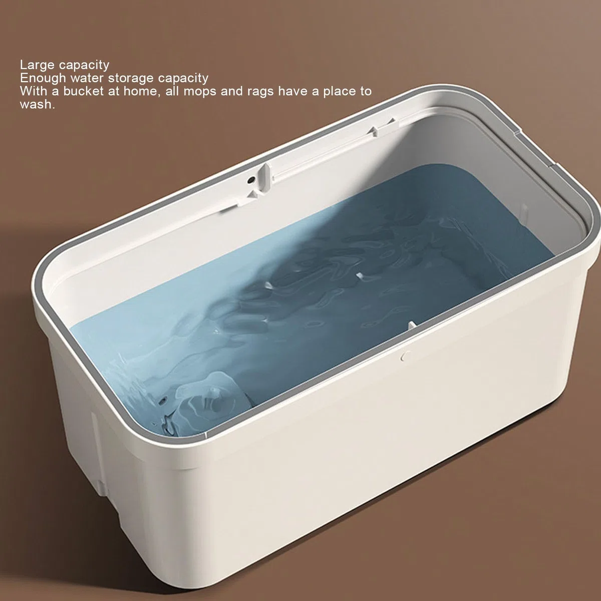 Cubo de fregona Giratorio de 360 ​​Grados con escurridor de Limpieza de Pisos de Alta Resistencia Cabezal de fregona de Microfibra Mango de Acero Inoxidable para Pisos Lam
