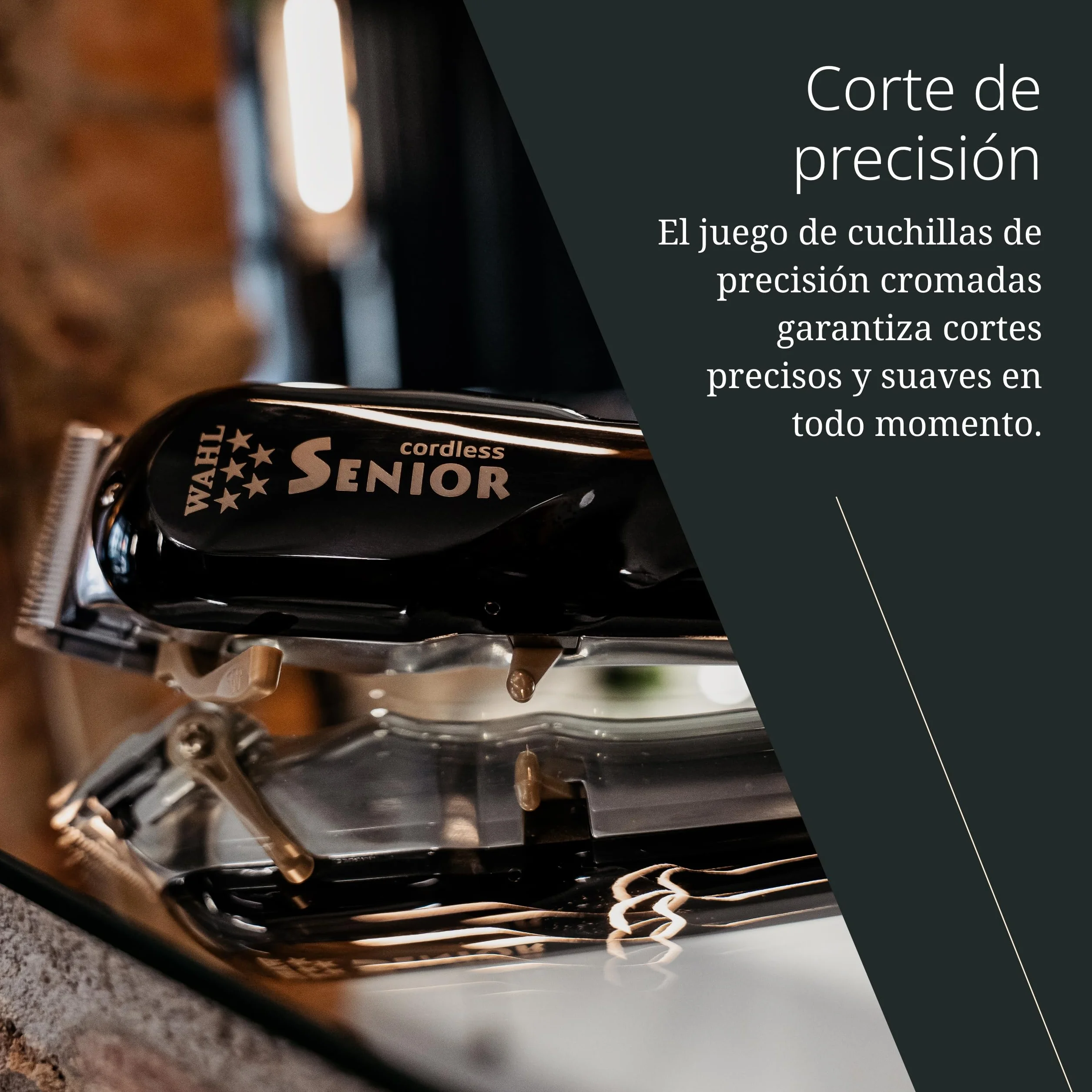 Wahl Cordless Senior Cortapelos Profesional Inalámbrico con Cable Máquina de Cortar Pelo Potente Rápida Corte de Precisión