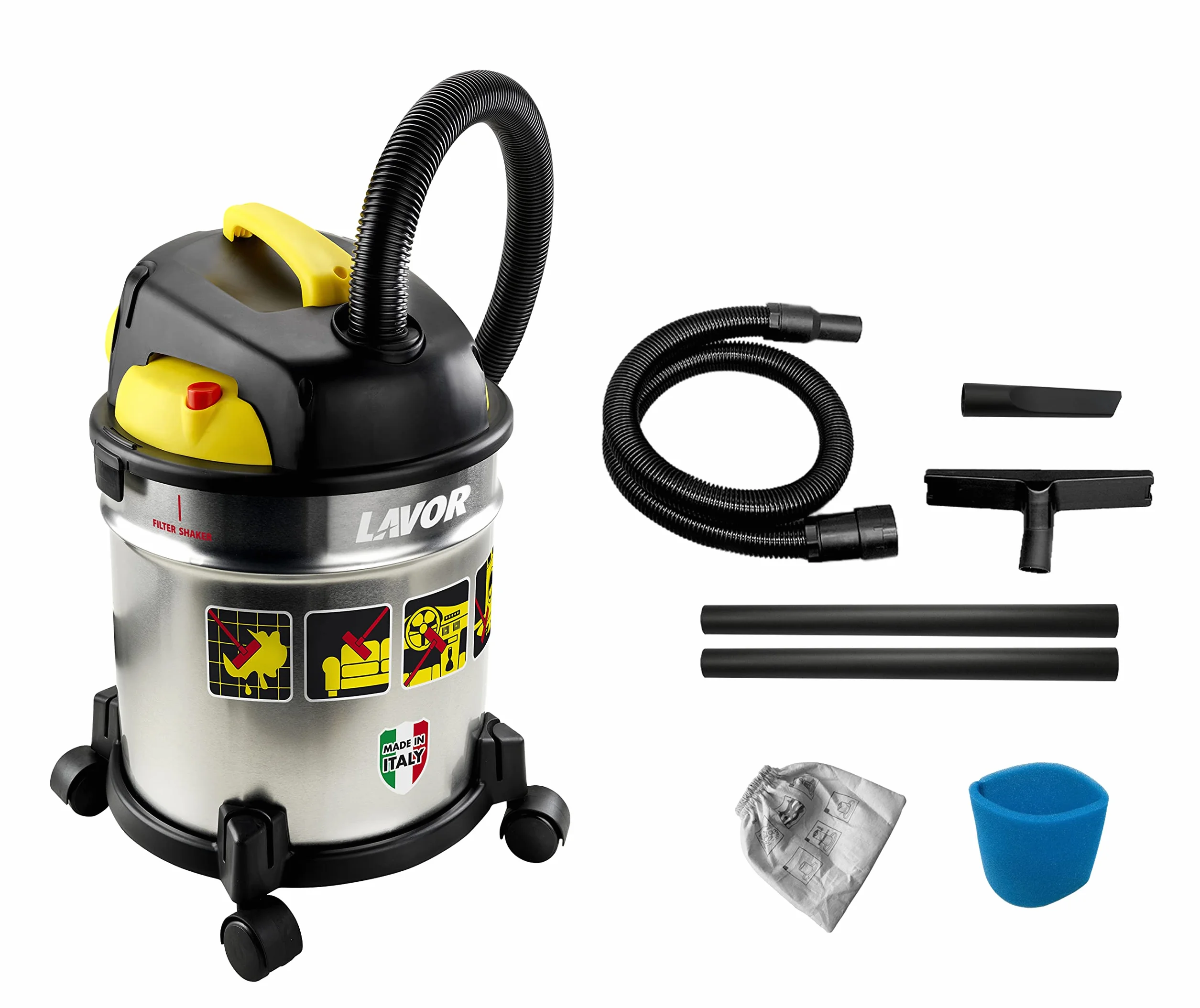 Lavor Aspirador de Polvo y Líquido Vac 20 S 20L 1200W 180mbar 40l/s