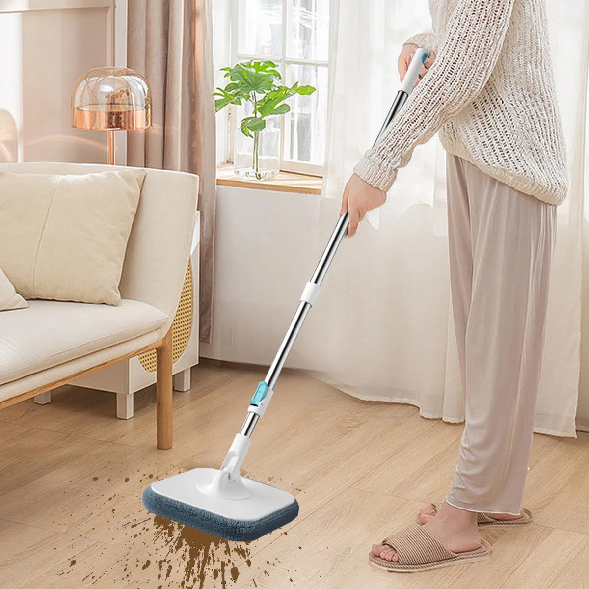 Juego de Fregona de Suelos y Cubo Utensilios De Limpieza Del Hogar Para | Juego De Fregona Y Cubo Para Limpieza De Suelos Para Dormitorio, Comedor, Cocina, Baño, Estudio Y Para Suelos De