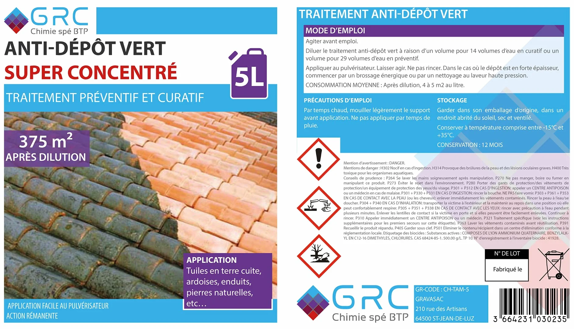 Grc - Tratamiento antimusgo superconcentrado (5 L)