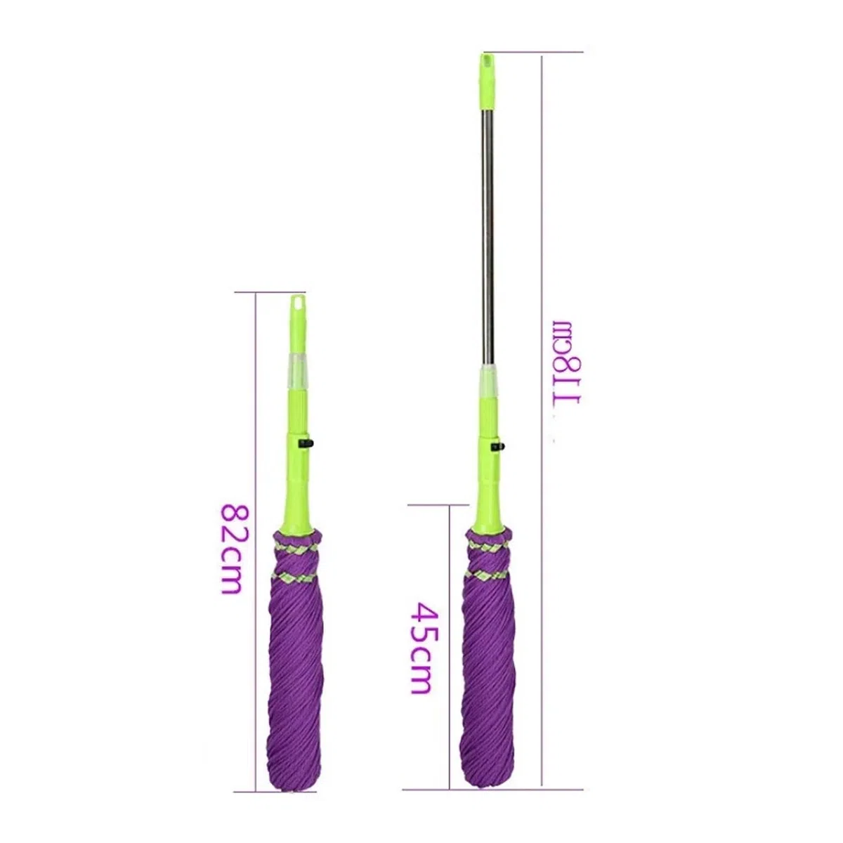 Trapeador giratorio autoexprimible de fácil manejo, trapeador de microfibra exprimido, cabezal de repuesto, trapeador seco y húmedo for limpieza de pisos de madera, azulejos y baldosas.(A mop head)