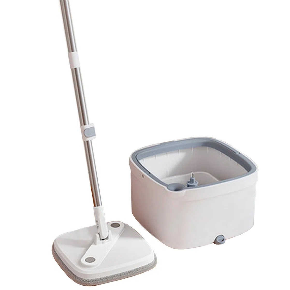 Joybos Sistema Easy Washing Square Spin Mop y Bucket con 4 Recargas