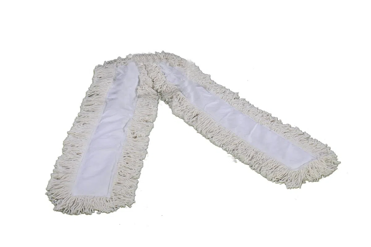 Funda de Repuesto para Fregona de Tijera, 2 x 1 m, Algodón | Recambio de mopa industrial para parqué, laminado y azulejos. Mezcla de poliéster con superficie total de 1,90 m.
